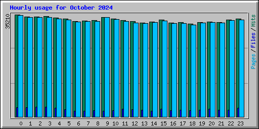 Hourly usage for October 2024