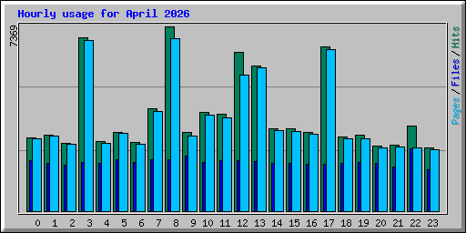 Hourly usage for April 2026